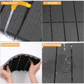 Plastic Interlocking Deck Tiles, 11.8