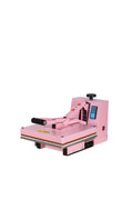 15X15 Manual Heat Press Machine With Slide Out Base Pink Aluminium