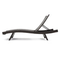 Salem Pe Wicker Chaise Lounge Brown Pe Rattan Iron