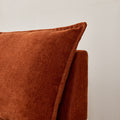 Modern Armless L Shaped Sectional Sofa Couch With Ottoman Modular Design, Durable Construction, Easy Care Upholstery For Living Room, Apartment, Office, Small Space Orange Wood Medium Soft Foam Chenille 4 Seat