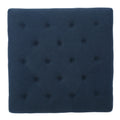 Madrid Kd Tufted Ottoman Navy Blue Fabric