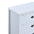 Safari 6 Drawer Master Dresser With Interlock Drawer Feature Drawer Slide And Interlock Pre Assembly, Wide Dressers For Bedroom 6 Deep Drawers For Closet Organizer Easy Assembly, Classic White Off White White Bedroom American Design,American