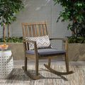 Montrose Rocking Chair Dark Grey Acacia Wood