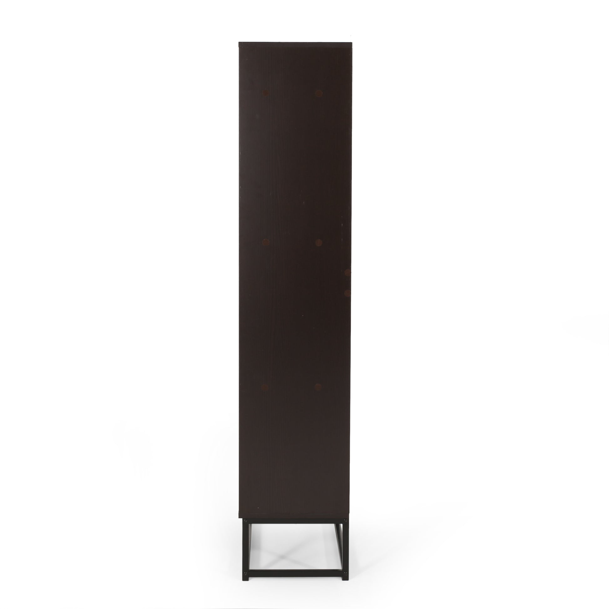 Bar Cabinet Dark Grey Wood