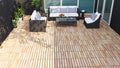 30 Pcs Interlocking Deck Tiles Striped Pattern, 12