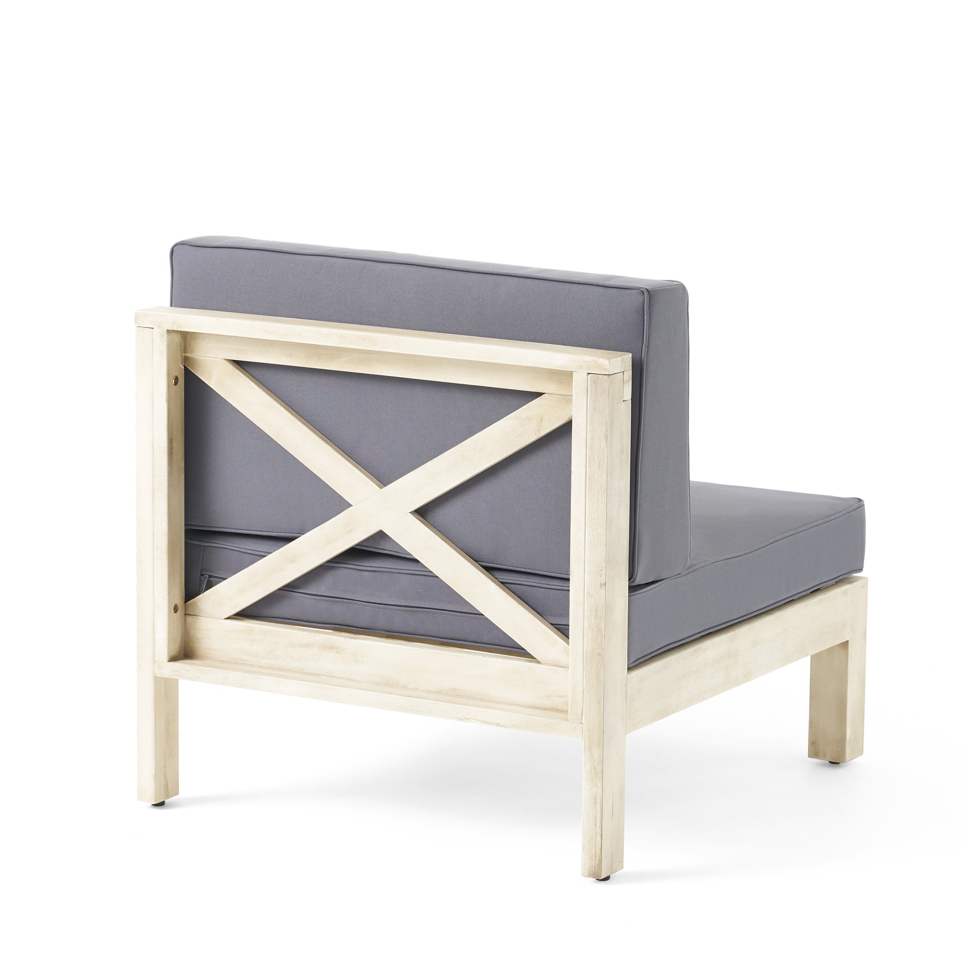 Brava X Back Seat, Light Grey Dark Grey Acacia Wood