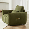 39.7'' Teddy Fabric Sofa, Modern Lounge Chair For Apartment, Office, Living Room And Bedroom Green Wood Primary Living Space Pine Foam Fabric 1 Seat