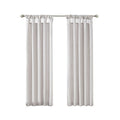 Twist Tab Lined Window Curtain Panel Only 1 Pc Panel Silver Polyester