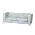 Fx D1 Sofa Set Include Chair Loveseat And Sofa Light Blue Colorlinen & White Color Sofa Legs Light Blue Fabric 6 Seat