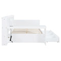 Full Size Wooden Daybed With 3 Drawers, Usb Ports And Desk ,White Twin White Wood