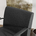 Fx P91 Bk Sofa Chair Modern Black Accent Chair With Metal Frame Stylish Upholstered Single Sofa, Perfect For Living Room, Bedroom, And Office Decor Temu Suitable Black Linen
