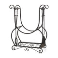 Log Rack And Tools Matt Black Iron