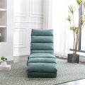 Coolmore Linen Massage Chaise Lounge Indoor With Remote Control,Ergonomic Electric Massage Long Lounger With 5 Modes For Office, Living Room,Bedroom Teal Teal Foam Linen