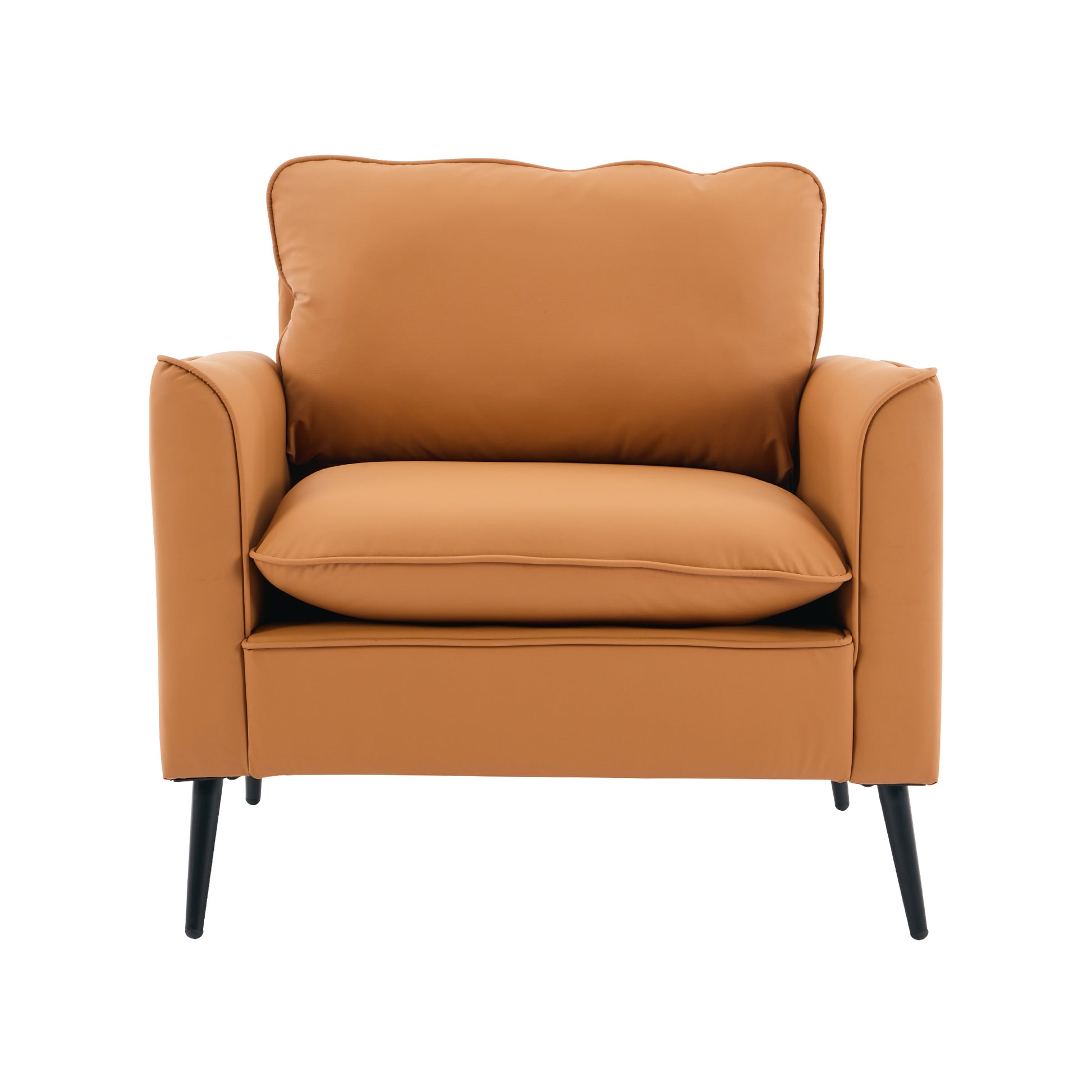 Ts Cat Paw Leather Upholstered Sofa Brown Leather 1 Seat