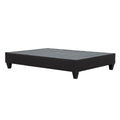 Modern Dark Grey Upholstered Platform Bed Frame, Twin Box Spring Not Required Full Dark Grey Wood Bedroom Contemporary,Modern Bed Frame Fabric Plywood