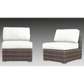 Rattan Wicker Fully Assembled 2 Person Seating Group With Cushions Yes Sectional Grey Mix Rust Resistant Frame Stain Resistant Cushions Garden & Outdoor Modern Sofa Seating Groups Foam Wicker