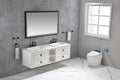 Bathroom Led Mirror Is Multi Functional And Each Function Is Controlled By A Smart Touch Button. Brown Aluminium