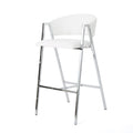 Modern Bar Stools Mp2 Set Of 2 Ivory Pu