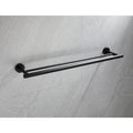 23.6'' Towel Bar Wall Mounted Matte Black Stainless Steel