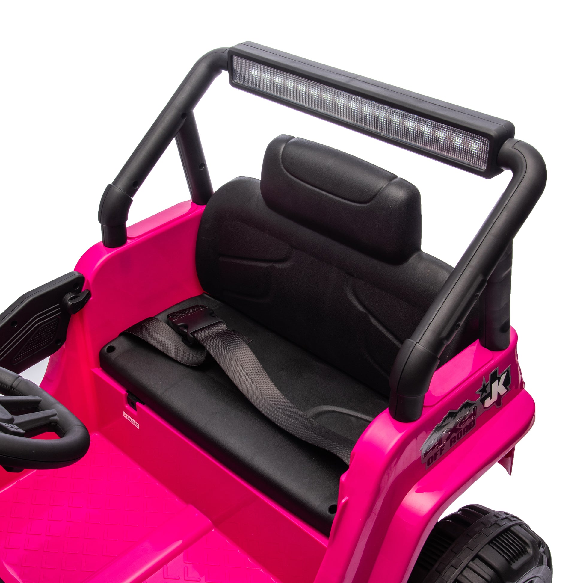 12V Kids Ride On Electric Truck Car W Parents Control,2Wd,Four Wheel Suspension,Early Education Function,Adjustable Volume,Usb,Mp3,Bluetooth,Microphone Jack,Power Display,Led Lights For Kids Aged 3. Pink Polypropylene