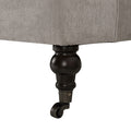 Alana Lawson Three Cushion Tightback Sofa, Silver Grey Polyester Silver Grey Foam Polyester 3 Seat