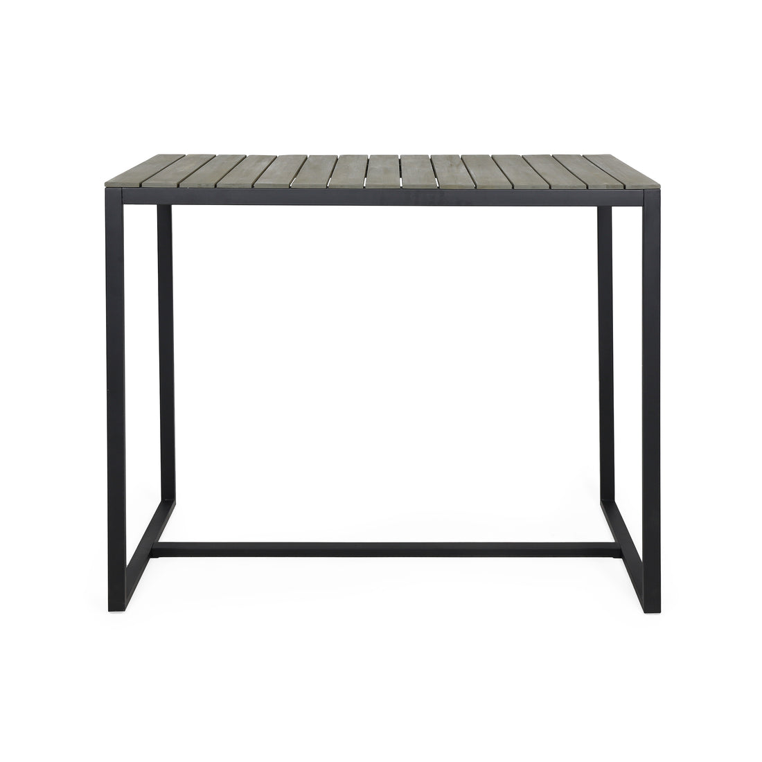 Ezra Bar Table Grey Black Acacia Wood