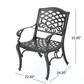 Phoenix Arm Chair Set Of 2 Copper Aluminium