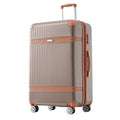 Hardshell Luggage Sets 3 Piece Double Spinner 8 Wheels Suitcase With Tsa Lock Lightweight 20''24''28'' Coppery Abs