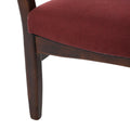 Arm Chair Brick Red Fabric