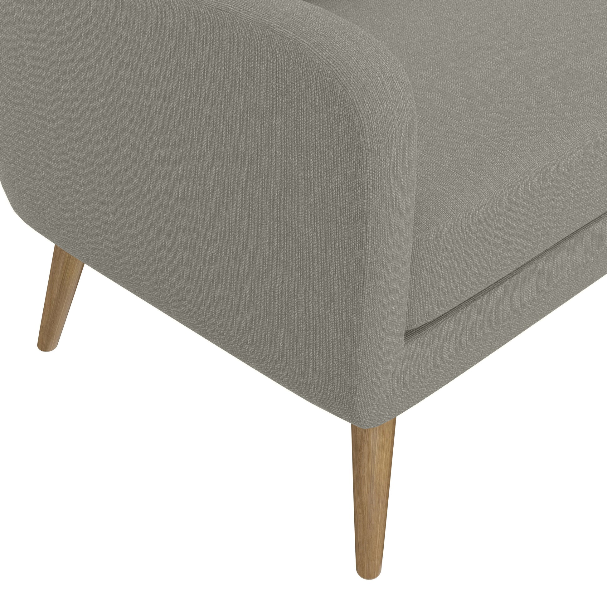 The Charlie Sofa Gray Poplar Polyester 3 Seat