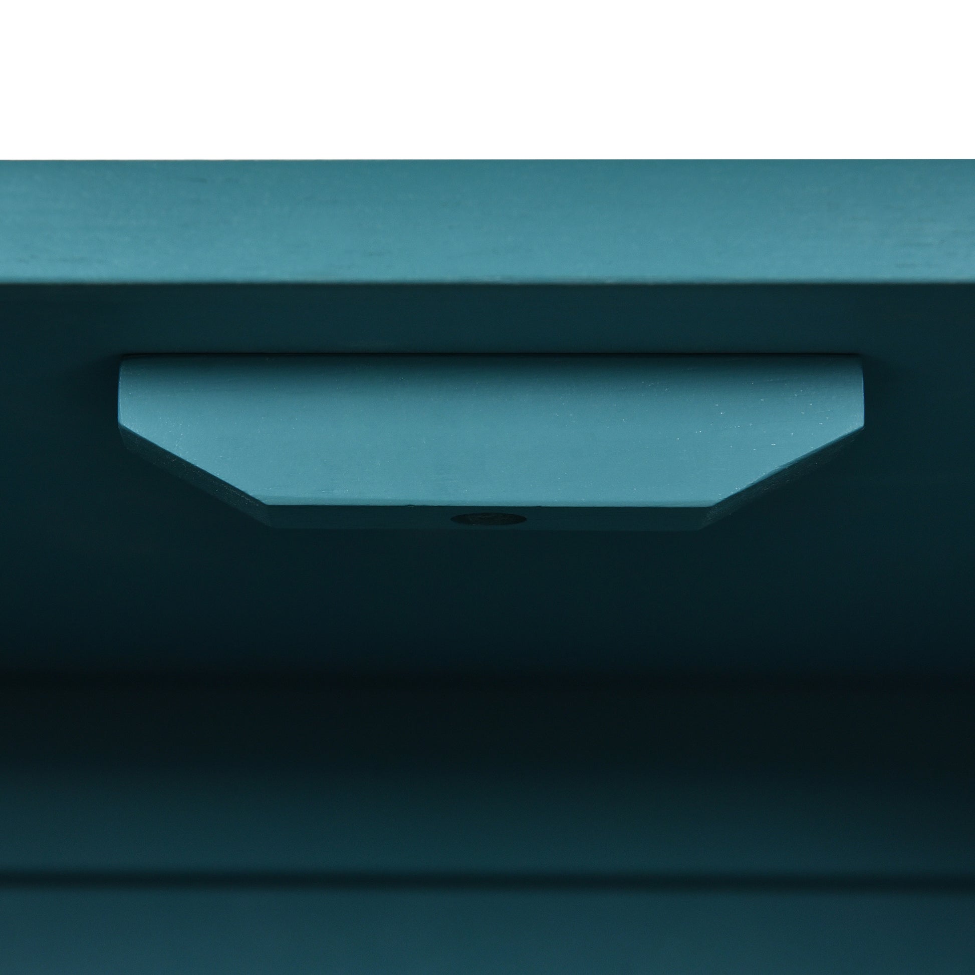 4 Door Large Storage Retro Sideboard With Adjustable Shelves And Long Handles For Kitchen, Dining Room And Living Room Antique Blue Antique Blue Mdf