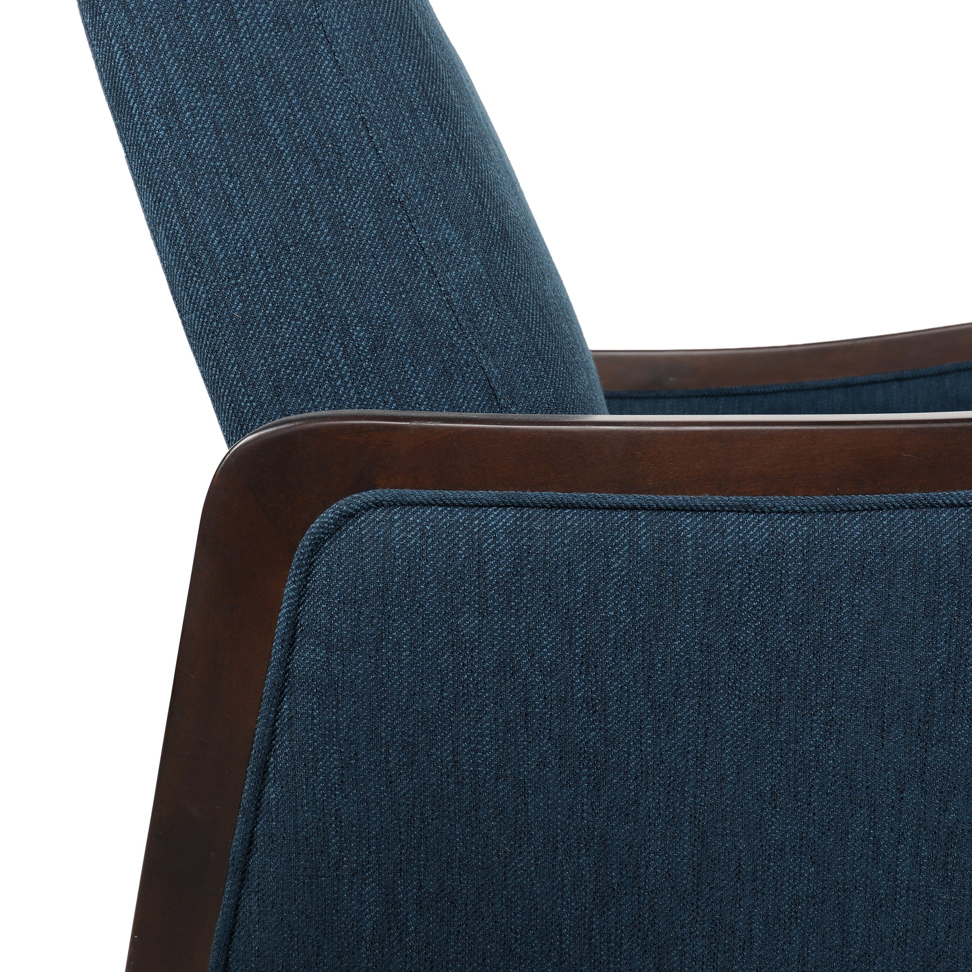 Recliner Chair Navy Blue Fabric