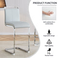 Table And Chair Set. A Rectangular Glass Dining Table With A 0.4 Inch Tempered Glass Tabletop And Mdf Board V Shaped Bracket, Paired With Chairs Consisting Of Pu Seat Cushions And Silver Metal Legs. Black Gray Seats 4 Tempered Glass