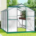 Polycarbonate Greenhouse,6'X 8' Heavy Duty Walk In Plant Garden Greenhouse For Backyard Outdoor Green Aluminum