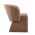 Modern Accent Chair Brown Single Sofa Chair,Upholstered Side Chair Teddy Comfy Chair For Dining Room Bedroom Living Room Reception Brown 2Pc Brown Primary Living Space Modern Set Of 2 Foam Teddy