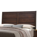 Walnut Queen Bed Box Spring Required Queen Walnut Wood Brown Panel Wood