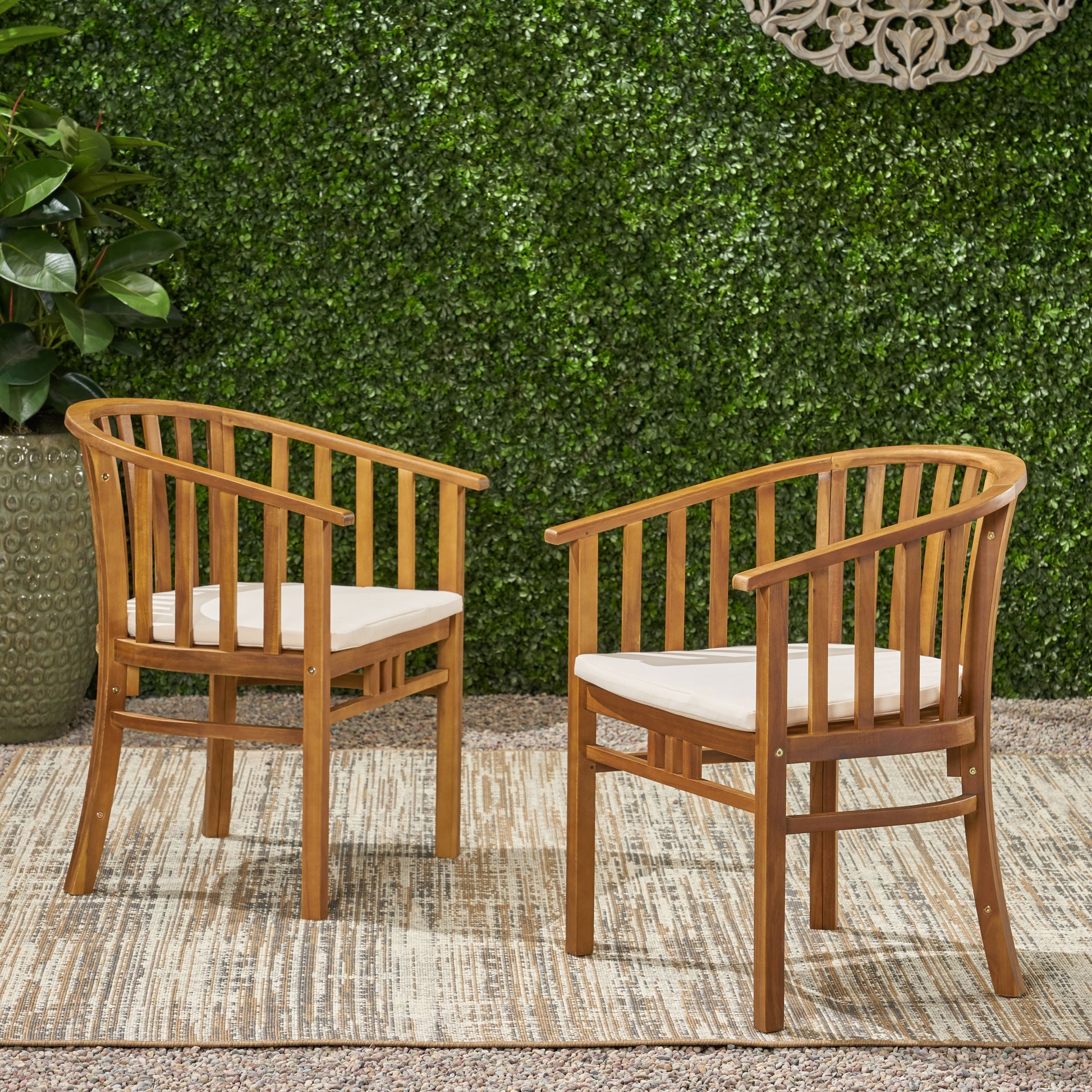 Alondra Dining Chair, Teak Teak Acacia Wood