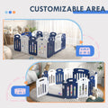 Qaba Baby Playpen, 14 Panels Sturdy Safety Play Yard For Babies And Toddlers, 57