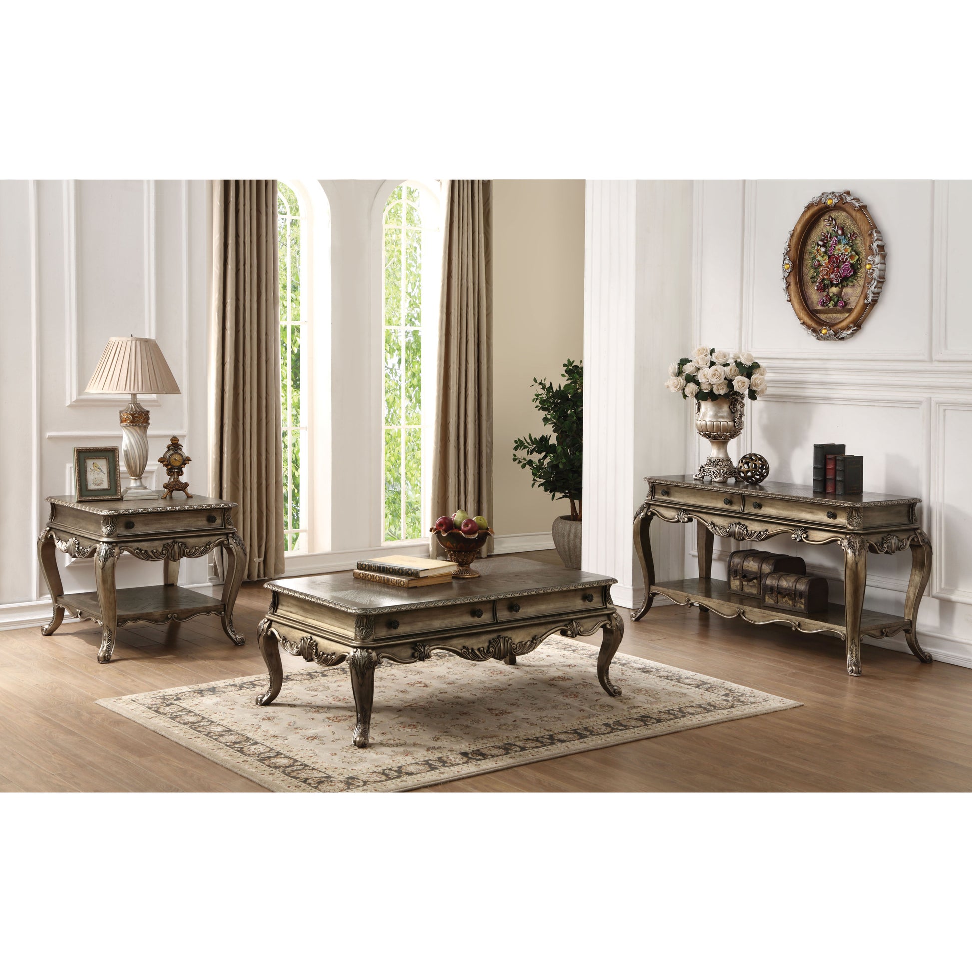 Vintage Oak Rectangular End Table Brown Primary Living Space Vintage Rubberwood Drawers Coffee & End Tables Rectangular Wood Plastic