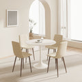 White Round Dining Table, 31.5
