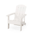 Hunter Adirondack Chair With Hideaway Ottoman White Wood