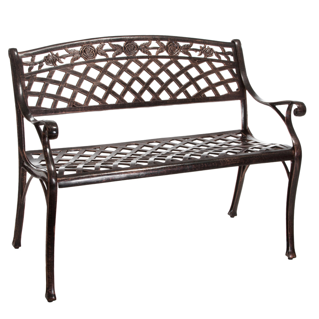 Tahoe Cast Bench Copper Aluminium