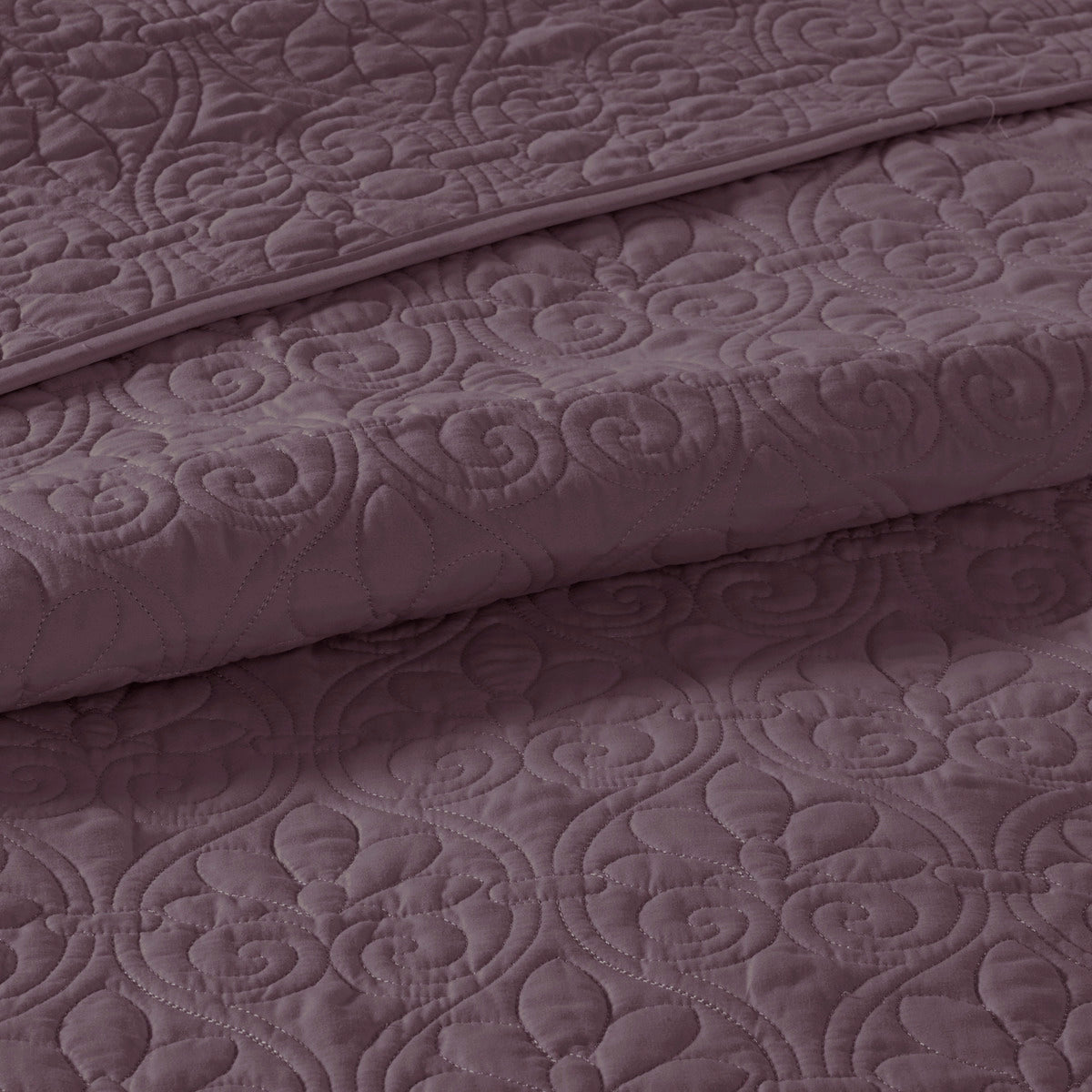 Reversible Quilt Set Purple King Cal King Purple Cotton