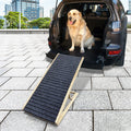 Dog Ramp For Bed, Extra Wide Excellent Traction, Pet Ramp For Small Large Dogs To Get On Couch Car, Non Slip Rubber Surface, 17