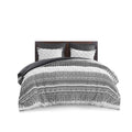 3 Piece Cotton Comforter Set With Chenille Tufting Gray King Cal King King Gray Cotton