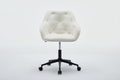 Elegent Velvet Office Chair With Wheels, Makeup Vanity Chair Height Adjustable For Teens Women Girls, Comfy Swivel Modern Leisure Armchair For Home Office, Bedroom, Study And Vanity. Beige Beige Primary Living Space Luxury,Modern Foam Iron