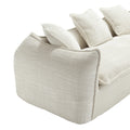 Modular Sectional Sofa, U Shaped Couch With Sofa For Five & Pillows, Modern Minimalist Chenille Fabric Large Comfy Cloud Sofas, Living Room Furniture Sets Beige Chenille 5 Seat
