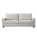 Corduroy Sofa, 87.4 Inch Modern Design Sofa With Cup Holder And Storage Bags, Deep Seat Sofa Couch,Comfy Couch For Living Room,Apartment,Beige Beige Corduroy 3 Seat