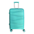 Hard Shell Luggage, 3 Piece Set, With Tsa Lock, 20 Inches 24 Inches 28 Inches Teal Blue Polypropylene