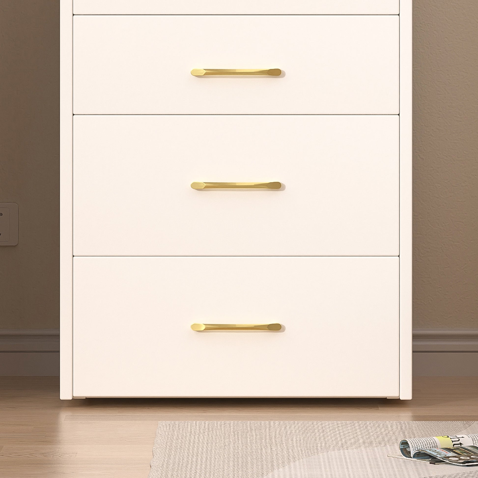 3 In 1 Vanity Desk With Open Top Mirror,Small Make Up Vanity Set With Visible Glass Desktop,Compact Makeup Vanity With 3 Drawers,Dressing Table For Bedroom White White Drawer 3 Drawers Bedroom Ball